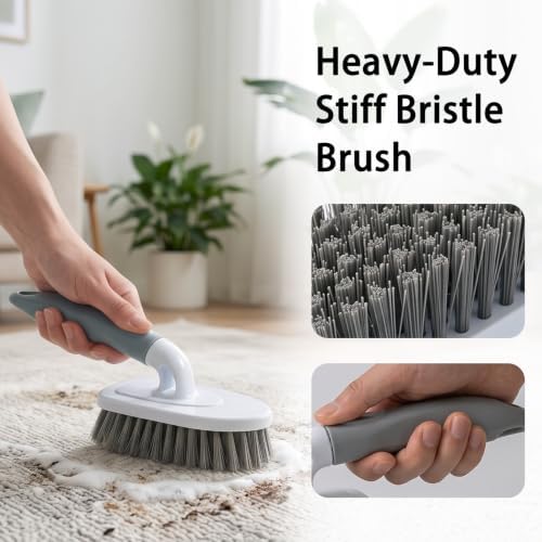 10Pcs Crevice Cleaning Brush Set: Heavy Duty Scrub Brush for Household Use