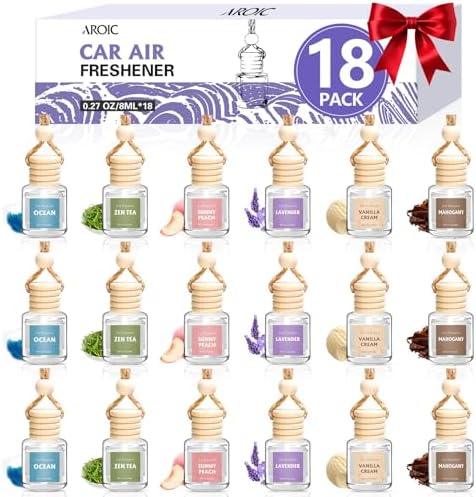 Car Air Freshener,18 Pack Long Lasting Hanging Air Freshener Diffuser