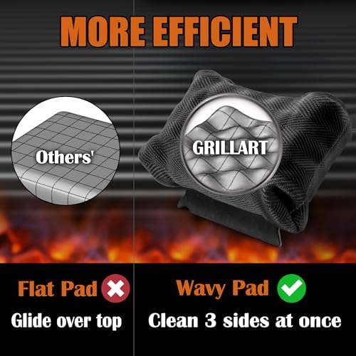 SteamWizards Grill Brush Bristle Free Outdoor 17” No-Wire Cleaning