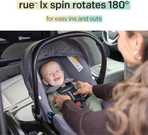 Baby, Rue™ LX Spin, 180° Rotating Base, 4-Position Recline, UPF 50+ Expandable Canopy (Mocha)