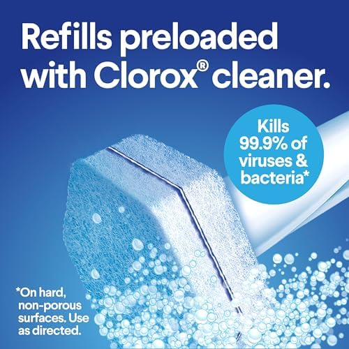 ToiletWand Disposable Toilet Cleaner Refills, 30 Count, Kills 99.9% of Germs and Viruses, Touch-Free Toilet Cleaning, Original Scent