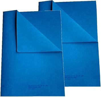 The Original Quality German Shammy Wholesaler Since 1983, 2 PK Royal Blue XL 20x28 inch, Authentic 260 Gram Chamois Clot
