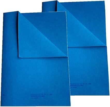 The Original Quality German Shammy Wholesaler Since 1983, 2 PK Royal Blue XL 20x28 inch, Authentic 260 Gram Chamois Clot