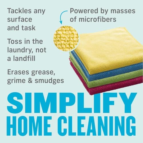 General Purpose Cleaning Cloth Kit, Reusable Cleaning Towel, 4 Pack