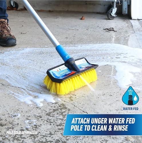 HydroPower Lock-On 10" Bi-Level Scrub Brush