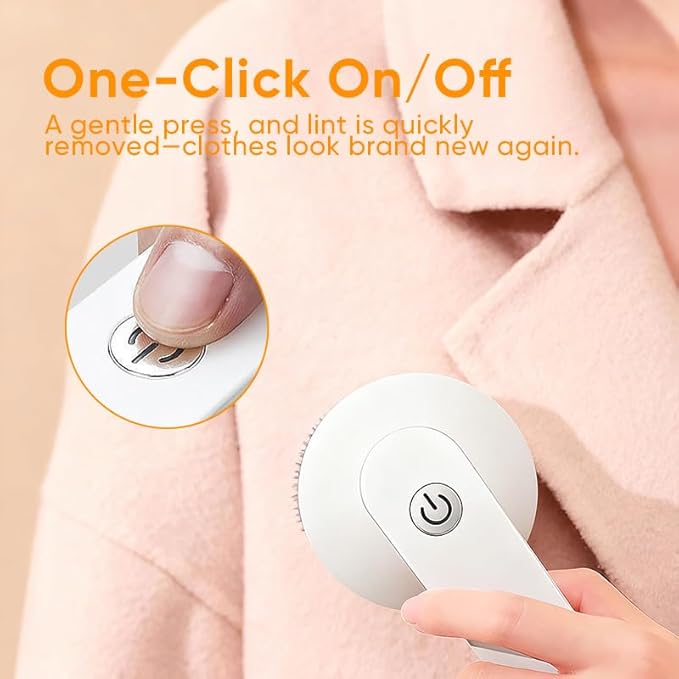 Saker Lint Remover 2026 Plus| Electric Fabric Shaver for Clothing | Type-C Fast Rechargeable Lint Remover Sweater Shaver for Pilling Clothes,Fuzz Fabric,Blankets,Home Decor (White)