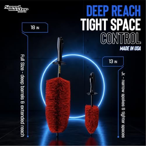 Wheel Brush Set, 18-Inch & 13-Inch Rim Detailing Brushes
