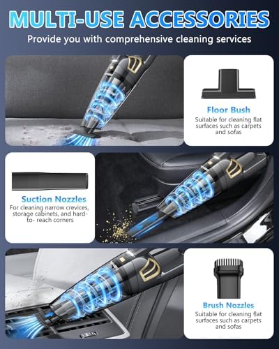 Handheld Vacuum Cordless Rechargeable, Hand Held Car Vacuum Cleaner