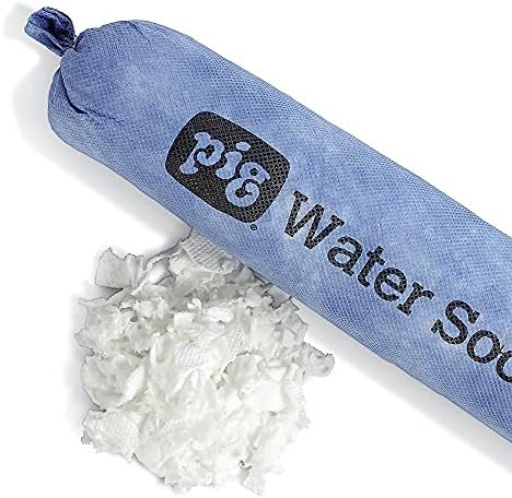 Super Absorbent Sock for Water | 6 Pack | ext. Dia. 3" x 4' L | Absorbs Up to 1.75 Gallons per Sock | PM50635