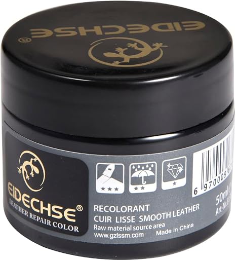 50ML Leather Repair Filler Cream Kit,Leather Shoe Color Cream, Leather Shoe Shine Kit with Sponge Brush, Restore Car Sea