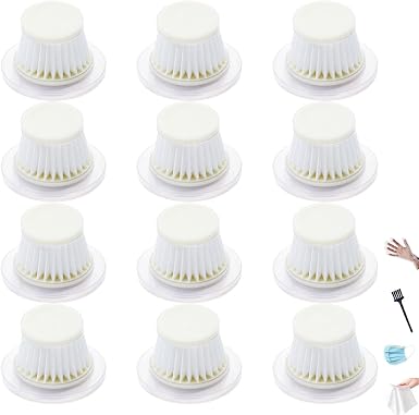 12 pack Replacement HEPA Filters for Horsepower Duck Vacuum Cleaner as Seen on TV,Washable & Reusable Filters for Duck Vac Cordless Vacuum, High-Efficiency Filtration for Handheld Vacuum Models - Cleanova