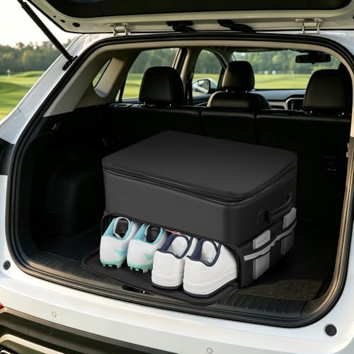 Golf Trunk Organizer, Car Trunk Locker with Separate Ventilated