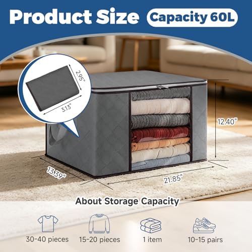 8 Pack Clothes Storage Bags