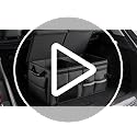 Car Trunk Organizer, 2 Compartments Car Storage Box with Lip