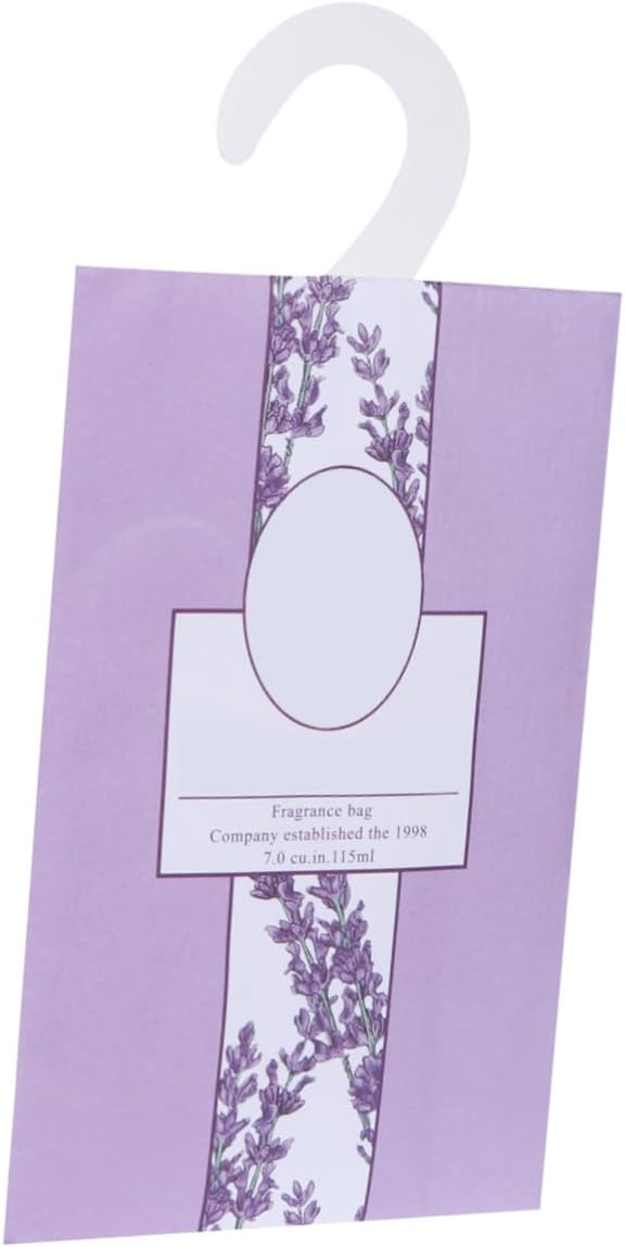 Holibanna 5Pcs Lavender Scented Sachets Hanging Air Freshener for Drawers Closets and Car Fresh Fragrance Packets for Wa