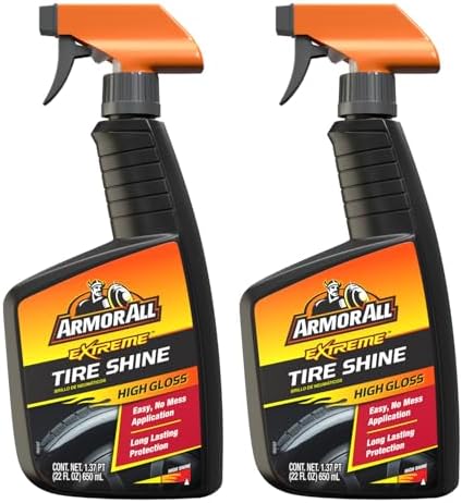 Tire Shine Spray, Even Shine, Minimal Overspray, 2 Count
