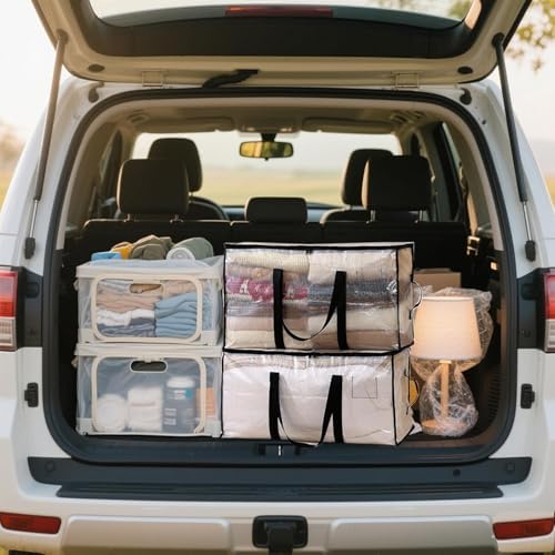 Clear Moving Bags Heavy Duty 8 Pack Storage Bags