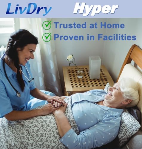 High Absorbency Pad Insert for Incontinence Briefs and Adult Diaper Booster, Women and Men, Hyper 1600 (30 Count)