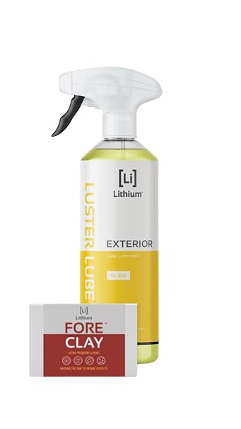 Fore Clay and Luster Lube - Clay Bar Kit, Auto Detailing Clay bar for Cars, Trucks, Boats, Glass and Plastic. Includes L