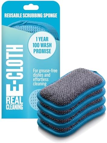 Washing Up Scrub Pad, Sponge for Cleaning - 4 Pack