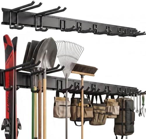 66" Garage Tool Organizer Wall Mount, 700 LBS Garden Tool Organizer