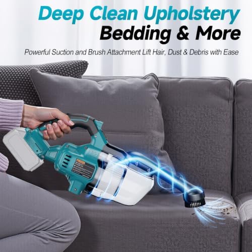 Cordless Handheld Vacuum Cleaner Compatible with Makita 18V Battery