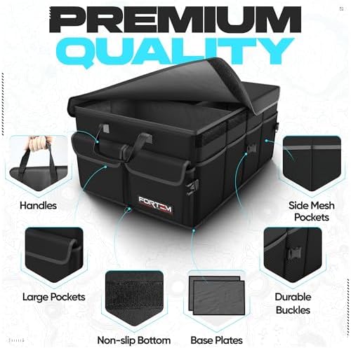 Trunk Organizer - Foldable Car Organizer & Storage for SUVs & Trucks
