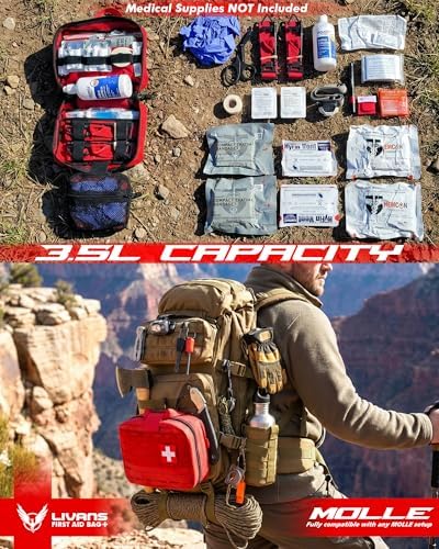 Medical Bag, First Aid Bag Empty for Emergency & Trauma Kits