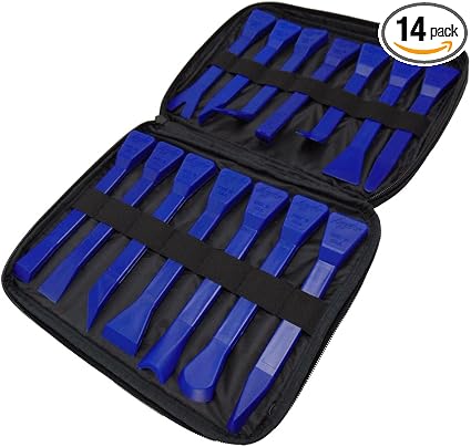 Bojo Tools 14-Piece Trunk Detail Plastic Prying and Scrapers Tool Kit