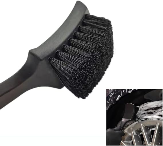 Wheel Brush Tire Brush Car Wash Brush Tire Brush Car Carpet Cleaner Used for Cleaning Car Tires, Wheels and Carpets, wit