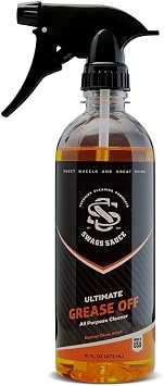 Grease Off | Natural Citrus Scent | All Purpose Cleaner 16oz Bottle by Swags Sauce - Versatile Cleaner removes Tough Gri