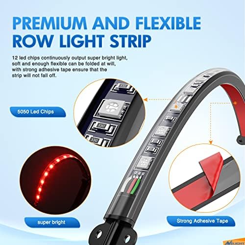 4PCS USB Car Interior Neon Accent Lights RGB App and Button Control