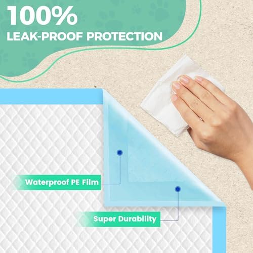 50 Count Dog Pee Pads Extra Large- 28" x 34", Super Absorbent Leak-Proof XL Puppy Pads 50 Pack Quick-Dry XLarge Disposable Pet Potty Training Pads for Dogs, Puppies, Doggie