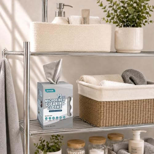 Microfiber Cleaning Cloth, 75 Sheets Microfiber Towels for Cars
