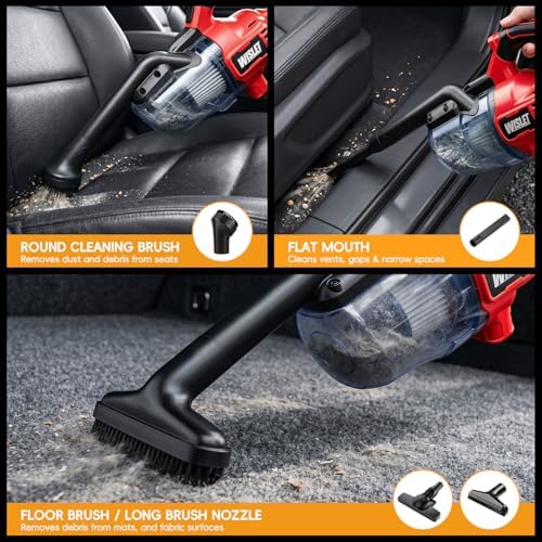 Cordless Handheld Vacuum Cleaner Compatible with Milwaukee 18V Battery