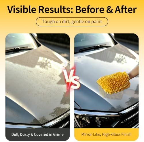 Premium Chenille Microfiber Car Wash Mitt