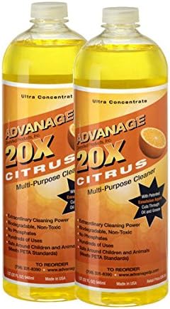 ADVANAGE 20X Multi-Purpose Cleaner Citrus 2 Pack - Manufacturer Direct - 20X is Our Newest Formula!
