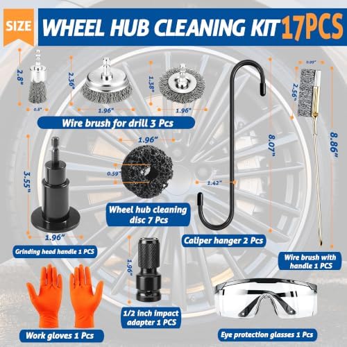 Wheel Hub Cleaning Tool – Rust Removal for Brake Rotors & Stud