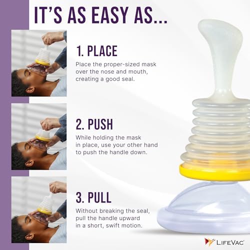 Yellow Travel Kit 2 Pack - Portable Suction Rescue Device, First Aid Kit for Kids and Adults, Portable Airway Suction Device for Children and Adults