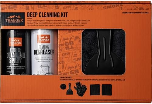 Grills Deep Cleaning Kit, Detailing Spray, Degreaser & Scraper Set