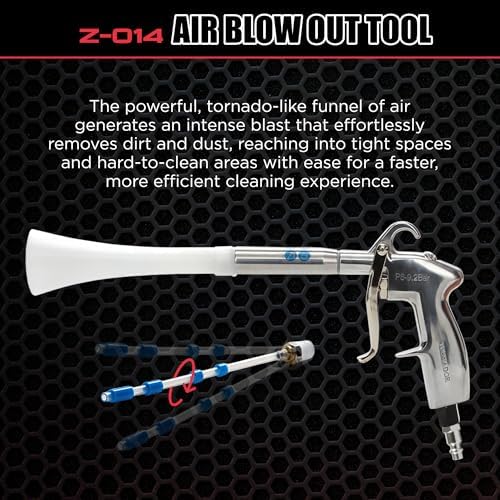 Z-014 Air Blow Out Tool | High-Pressure Air Gun for Car Detailing | Professional Cleaning Gun | Powerful Air Blower for Auto Detailing & Compressor Use