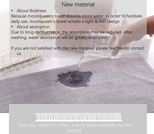 Ultra Soft Towel Set - Quick Drying - 2 Bath Towels 2 Hand Towels 2 Washcloths - Microfiber Coral Velvet Highly Absorbent Towel for Fitness, Bathroom, Sports, Yoga, Travel-Grey 6 Pcs