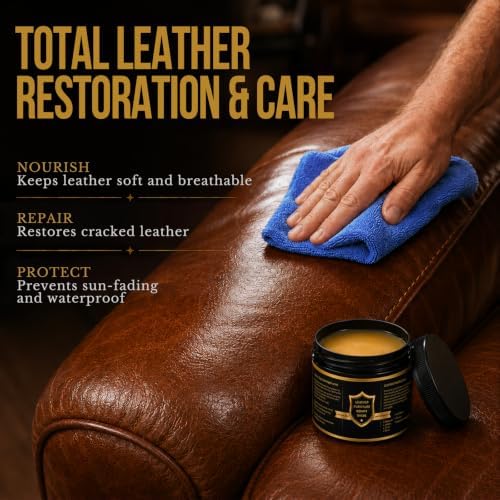 Leather Conditioner for Couch: Restores Shine, Softness, Protects