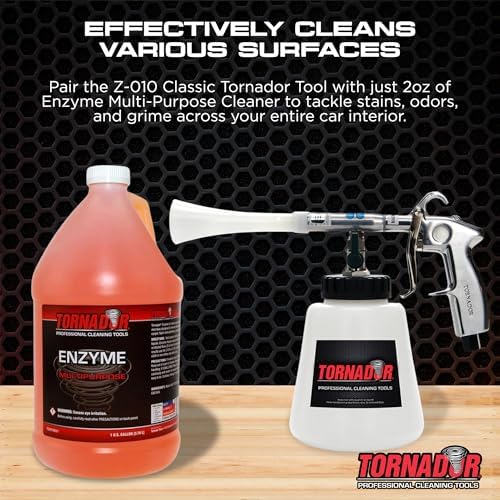 TC-Enzyme Multi-Purpose Cleaner – 1 Gallon | Enzyme Interior Cleaner for Carpet, Upholstery, Car Detailing Car Cleaning Gun Solution | Odor Control Concentrate