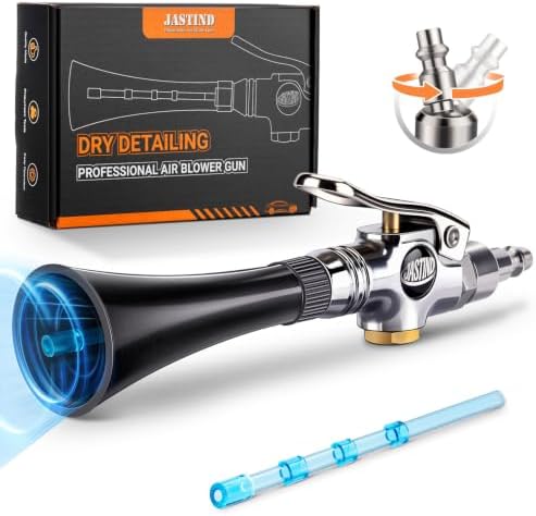 Tornado Mini Air Gun for Car Detailing, 360° Swivel Quick Connector