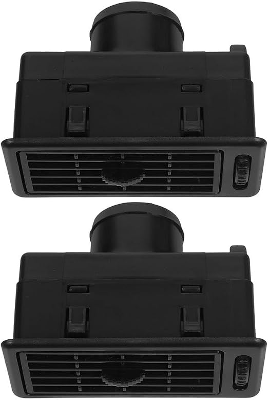 Luxshiny 2Pcs Car Air Conditioner Vent Adjustable Dashboard Air Vent with Defrost Function for Car RV ATV Truck Trailer