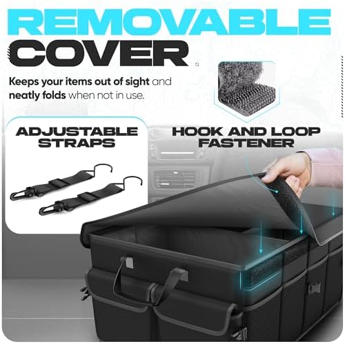 Trunk Organizer - Foldable Car Organizer & Storage for SUVs & Trucks