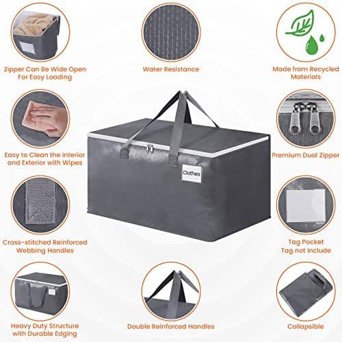 Large Moving Bags, Storage Bags, 93L-6 Pack