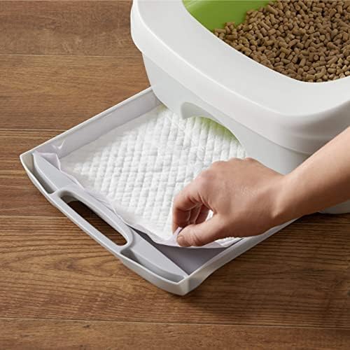 Cat Pee Pads, Super Absorbent, Odor Control, Universal Fit for Litter Box, Disposable, Multi Cat, Unscented, Purple, 40 Count