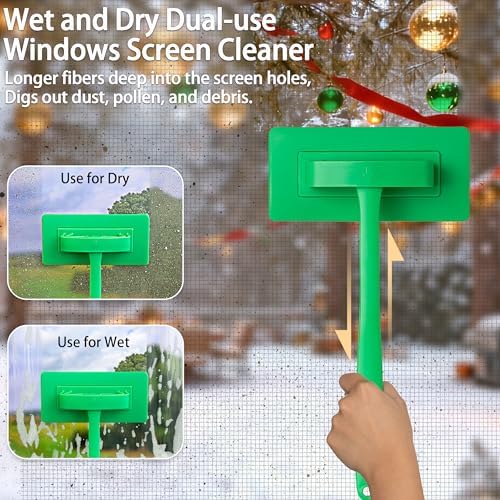Mesh Screen Cleaner, Detachable Window Screen Cleaning Brush